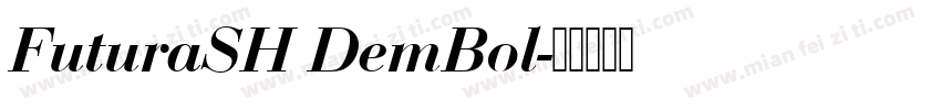 FuturaSH DemBol字体转换